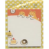 Amazon.co.jp: 古川紙工 ひとことふせん 30枚り【しばいぬケーキ